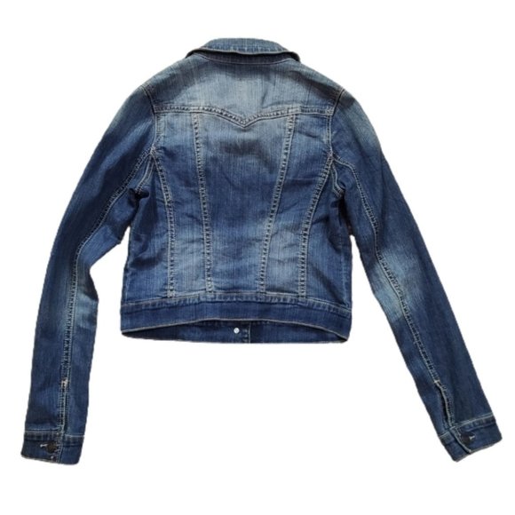 Jessica Simpson Medium Wash Denim Jean Jacket XS - Picture 6 of 8